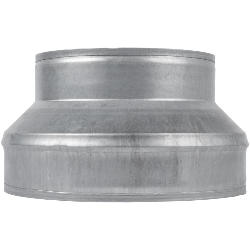 VezoWorks 8" to 6" Inch Duct Pipe Adapter - Galvanized