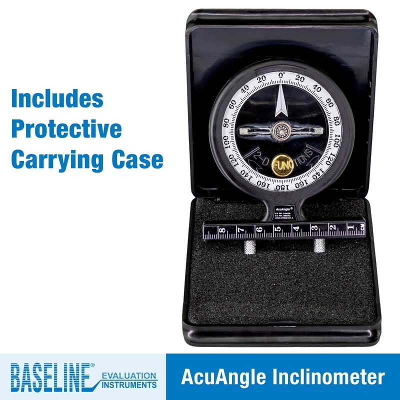 Baseline - W54668 AcuAngle Inclinometer with Adjustable-Feet for Precision Measurement,Testing