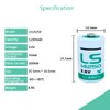 STEPMAX 10 Pack LS14250 1/2 AA 3.6v 1200 mAh Lithium