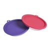 Messy Cats 4pc Set with Two Stainless Saucer Shaped Bowls