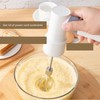 Electric Hand Mixer Warm White Cordless Rechargeable 2000mAh Battery Stainless