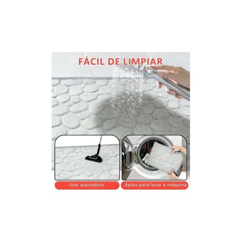 2pc Juego Baño Alfombra Suave Y Absorbente 40x60cm60x90cm