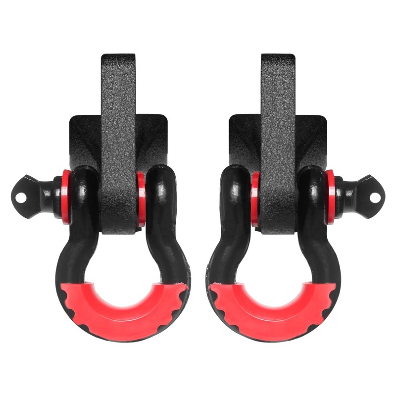 Front Tow Hook Mount Bracket and D-Ring Compatible with 2019-2023