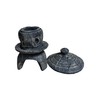 Solid Rock Stoneworks Small Round Concrete Pagoda Statue for Garden,