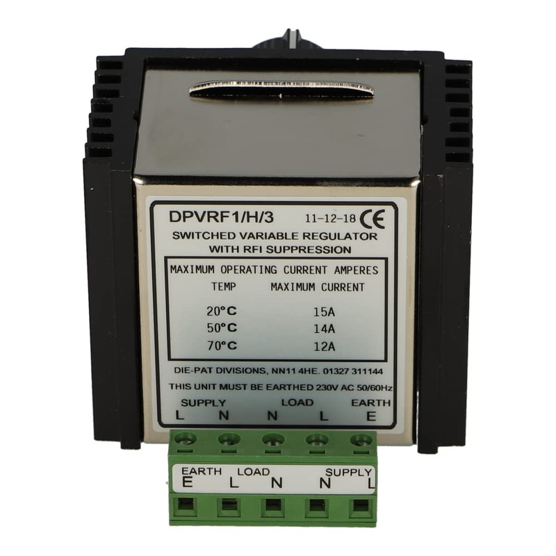 DPVRF1/H/3 | DIE-PAT VARIABLE PHASE POWER REGULATOR, PLUG-IN POWER CONNECTOR