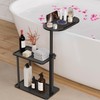 Sunnacate Bathtub Tray Table, Freestanding Bath Side Table Tub Tray