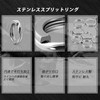 Alomejor 【200pcs/箱】ルアー スプリットリング 高強度 釣り分割リング ダブルリング コネクタ ５サイズ ステンレス製 収納ケース付き
