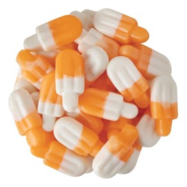 Bayside Candy Orange & Cream Popsicle Gummies – 3D Orange and White Gummy Candy (2LB)
