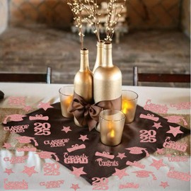Rose Gold Graduation Confetti 2025 Graduation Table Decorations Class of 2025 Graduation Confetti Graduation 2025 Confetti Graduation Party Decorations 2025