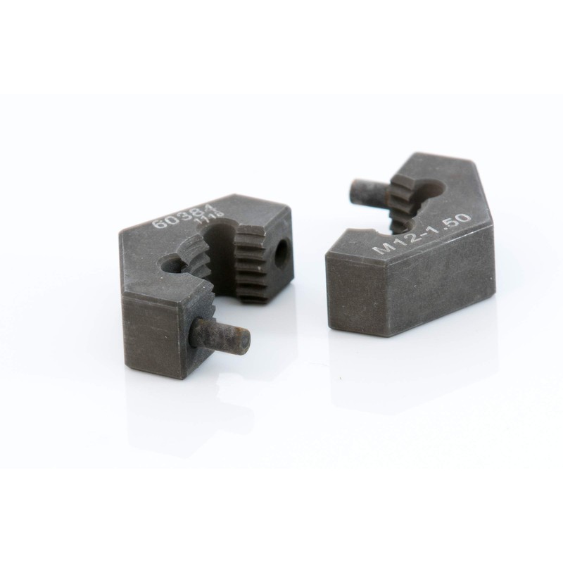 Steelman M12-1.50 Metric Split Die Thread Chaser, Indexing Pins, Steel,