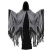 WEFONLLICOS Hooded Cloak Medieval Renaissance Gothic Wizard Cape Grim Reaper