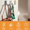 MOROBOR Elliptical Foldable Wall Hook, Zinc Alloy Foldable Invisible Non-Slip