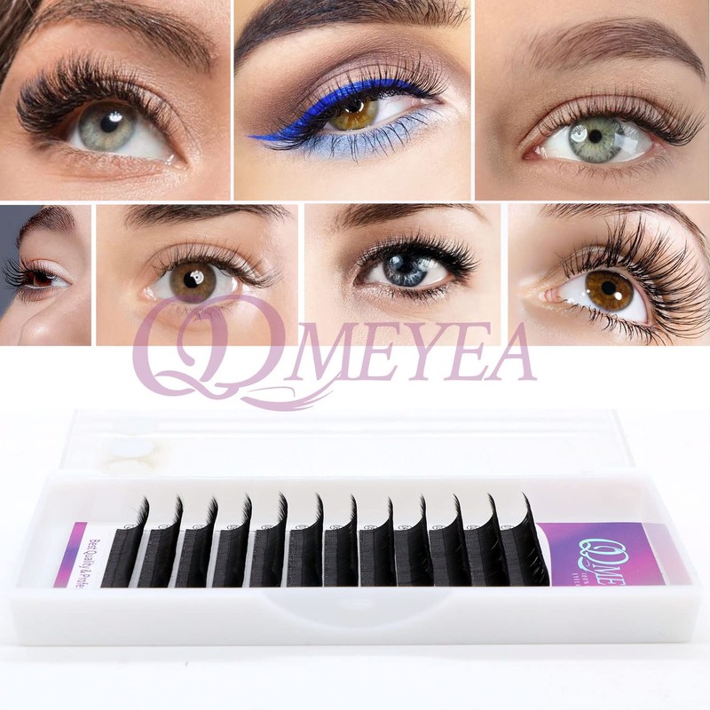 QDMEYEA Eyelash Extensions Individual Lashes 0.07 C Curl Classic Volume