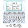 TOOINKCV 178 Pcs M6 M8 M10 M12 Nuts Set, Hex