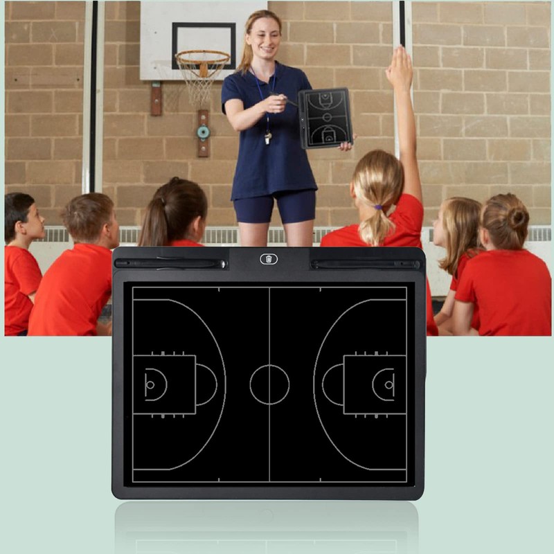 Pure Vie Electronic Basketball Coaching Board LCD Basketball Coaches Tactical