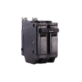 ABB TEY/Q-Line® THQB2150 2-Pole Miniature Circuit Breaker • 50A Double Pole Breaker • 120/240 VAC, 10 kA Interrupt • Thermal Magnetic Trip • Bolt-On Installation • HACR Rated