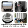 PDETVEO 2PCS 1" Water Tank Connector, Stainless Steel Bulkhead Fitting