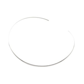 Cream Dot Cream Dots Necklace Metal Choker Sharp One Size Silver