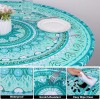 Unbranded Round Tablecloth Fitted Elastic Table Cover Waterproof Table Cloth