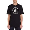 Volcom Men's Crisp Stone Short Sleeve Tee, black, Medium