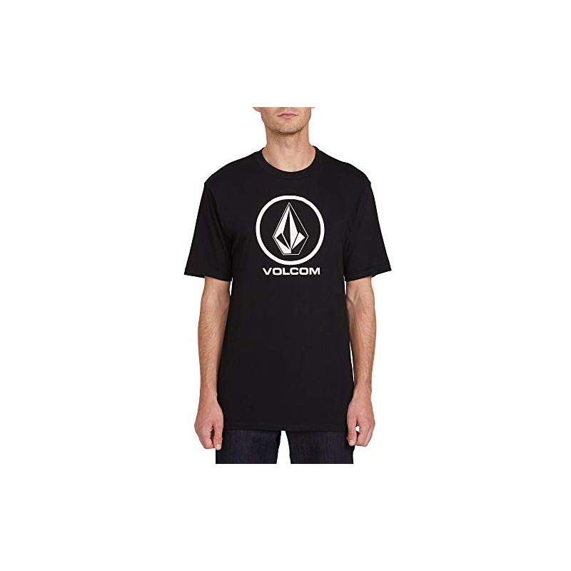 Volcom Men's Crisp Stone Short Sleeve Tee, black, Medium