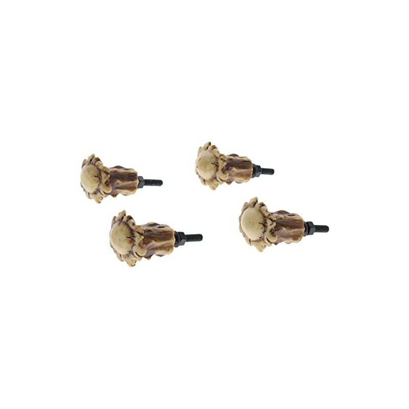 Top Brass Heavy Duty Antler Drawer Pulls/Cabinet Knobs (4 Pack)
