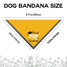 Proud Pup of a 2026 Graduate Dog Bandana Class of 2026 Bandana for Dog Graduation Gifts for Dog Lover Funny Dog Graduation Bandana Pet Scarf for Boy and Girl Holiday Bandana for Small Medium Cat Dogs
