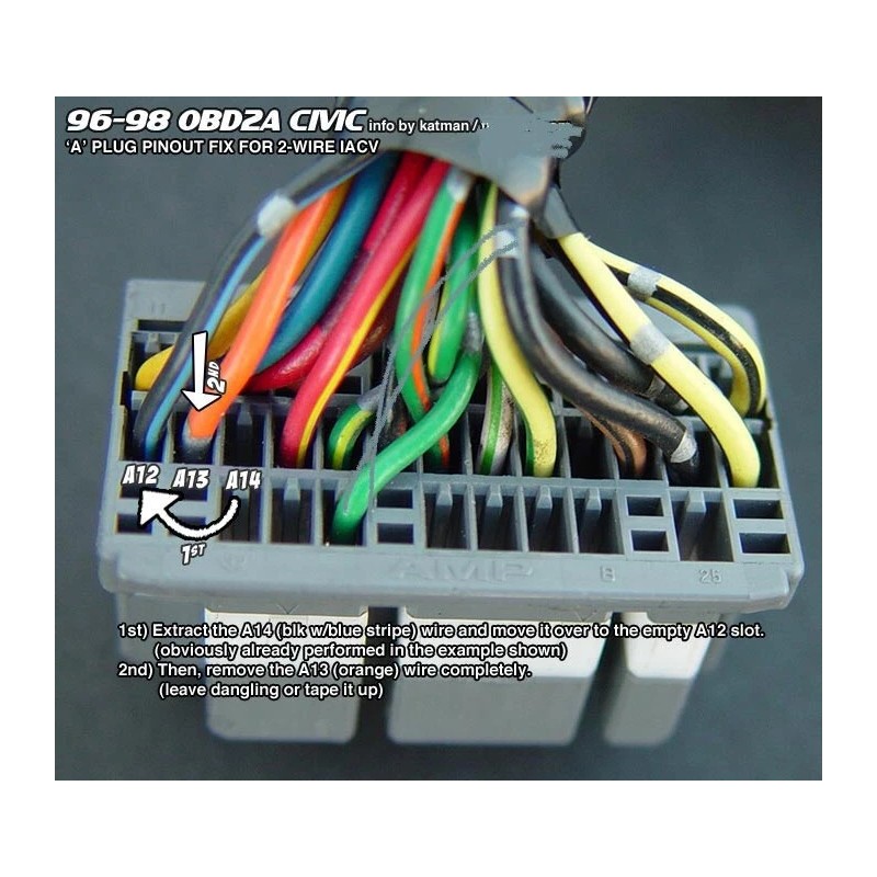 Honda Acura Swap OBD2 SOHC VTEC D16Y8 Wiring Wire Sub