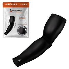 B-Driven Premium Pro-Fit Compression Arm Sleeve - High-Performance Sports Sleeve for Men, Women & Youth - Boost Circulation, Muscle Recovery & Sun Protection - Single - Solid Design - 40 Color Options