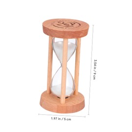 2pcs Hourglass Timer Timers Timer for 2 Minute Sand Timer 5 Minute Timer Cooking Timer Decorative Sand Timer Room Decor Sand Clock Decor Time Management Tools Wood GOOHOCHY