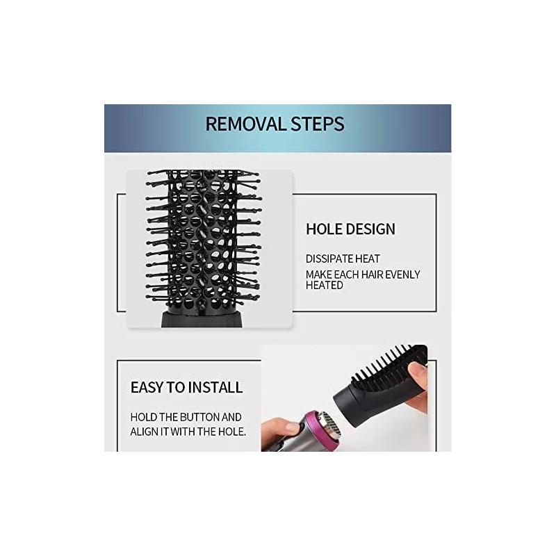Cepillo Secador De Pelo Simeiyue Multifuncional+accesorios