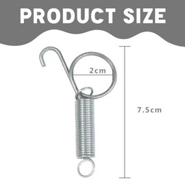 Rabbit Cage Door Hooks, Pack of 10 Cage Door Spring Hooks, Multifunctional Spring Latch Hooks for Cages, Cage Door Hooks, Rabbits, Rodents, Hamsters, Squirrels, Bird Cage Hooks