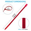 Aroono 100 Count 10 Inch Reusable Cable Ties Red –