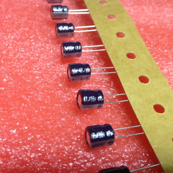 Panasonic 20 PCS PANASONIC 47uF 47M 16V CAPACITOR (REPLACING FOR