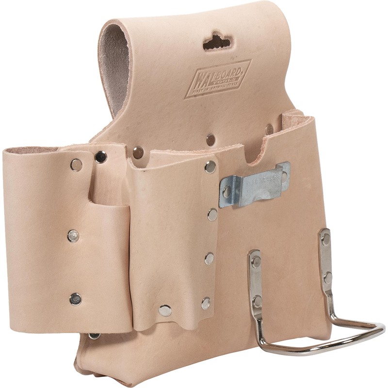 WAL-BOARD TOOLS Tool Pouch - Right-Handed, Heavy-Duty Leather Construction, 016-001
