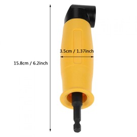 Candeon Right Angle Drill - 90 Degree Right Angle Hex Shank Extension Drill Bit Socket Holder Adapter Sleeve Extension Chuck Screwdriver Driver Extension