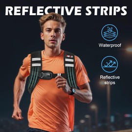 TB3C Weighted Vest Woman, 6 LB Womens Weight Vest for Walking, Strength Training Weight Vests for Men, Reflective Stripe Fitness Vest for Workout Running Jogging