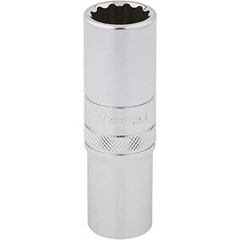Draper 33735 1/2" Square Drive Hi-Torq 12 Point Deep Socket, 17mm Size