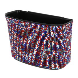 TUCKBOLD Car Trash Can Portable Car Door Trash Bin Assorted Color 1 Pcs 7.1" Length 3.2" Width 5.1" Height ABS