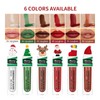 MIESCHER Creative Cartoon Christmas Lip Gloss Semi-matte Lip Balm, Waterproof