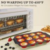 BRONYPRO Silicone Muffin Pan with Metal Frame, Egg Bite Maker