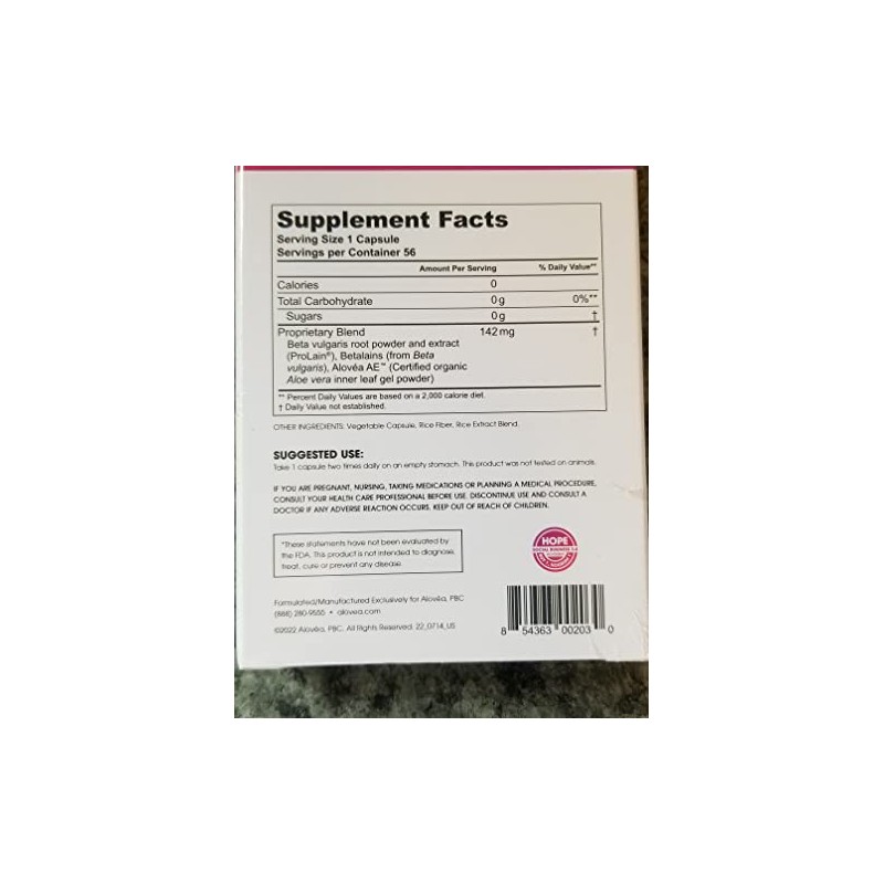 Alovea Limitless Betalains Supplement