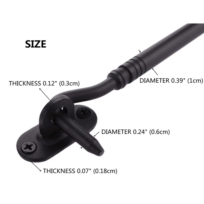 Heavy Duty Solid Barn Door Lock - 6" Sliding Door