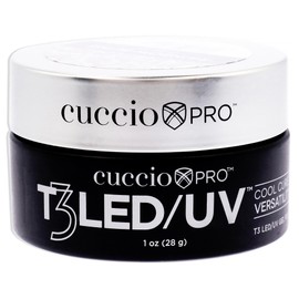Cuccio Pro T3 LED/UV Cool Cure Versatility Gel - Self-Levelling - Incredibly Flexible - Strong Adhesion - High Shine Finish - Fast Application - Quick Cure - Rainbow Bling - 1 Oz Nail Gel