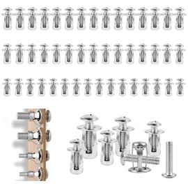 Pack of 45 Cavity Dowels Set M4/M5/M6 Cavity Dowels Metal with Screws, Metal Anchor Expansion Nuts Expansion Dowels for Thin Walls, Hollow Doors and Iron Sheet (M4+M5+M6)