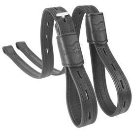 Equinate Slimline Mono Stirrup Leathers Black 60 cm