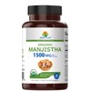 Brieofood Organic Manjistha 1500mg, 45 Servings, Vegetarian, Gluten Free, 90