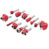 12Pcs Shank Carbon Steel Woodworking Tool Cutter Router Bit Set