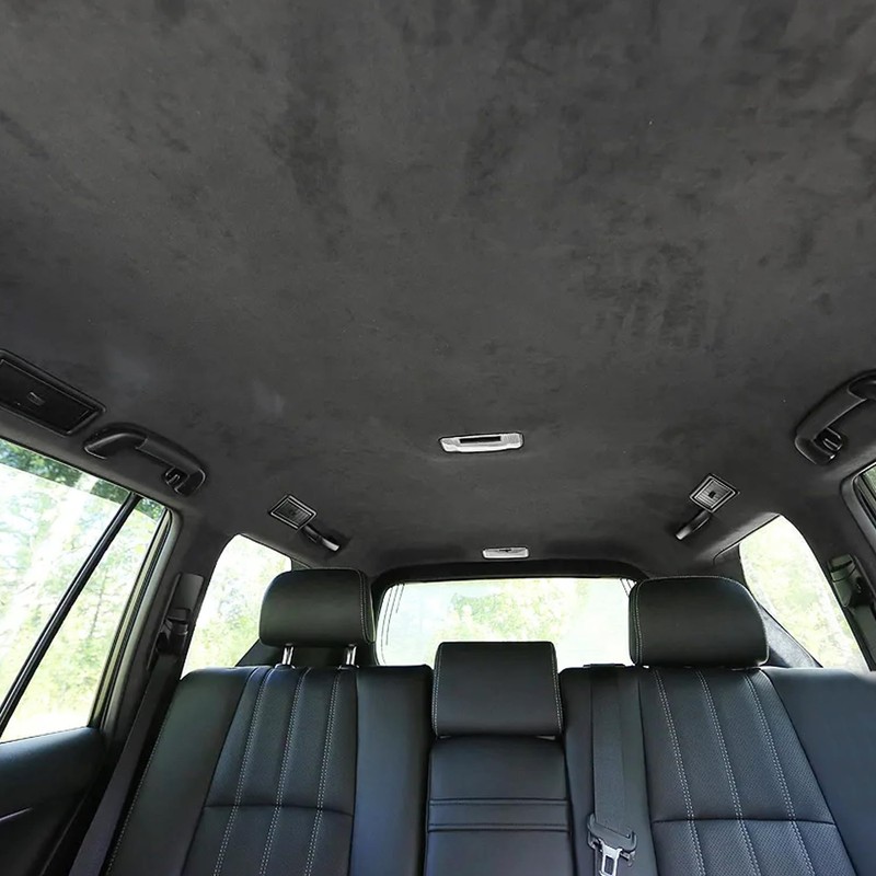 SBWLKJ Black Suede Headliner Fabric 60" Wide by 36" with