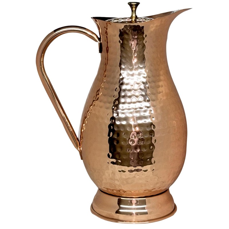 Bold & Divine Pure Copper Water Pitcher, Copper Pitcher with